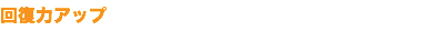 回復力アップ